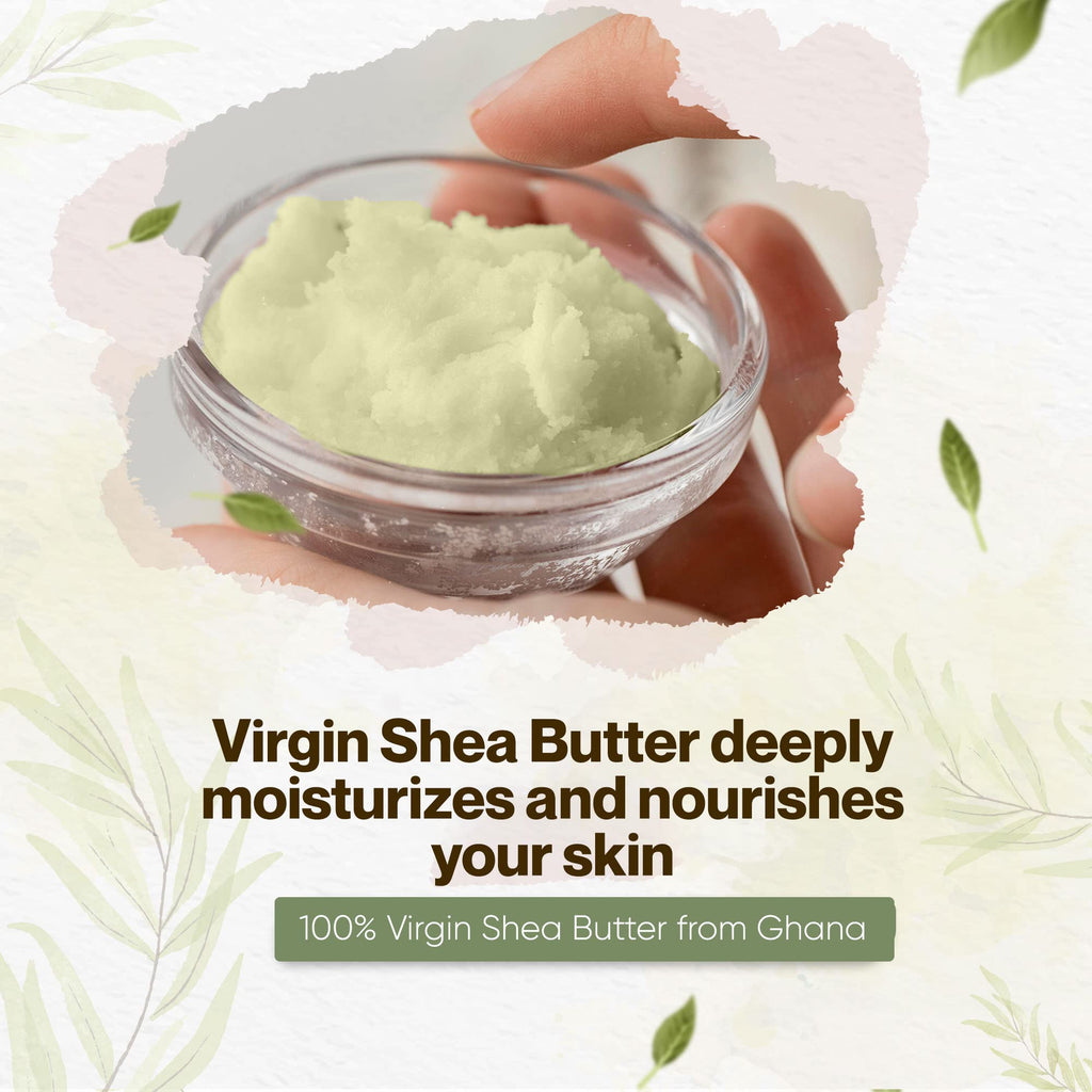 uhroh-muh Shea Butter (Virgin) – Organic, USDA Certified, Ghana (0.8 kg / 1.7 lb) Pack of 1