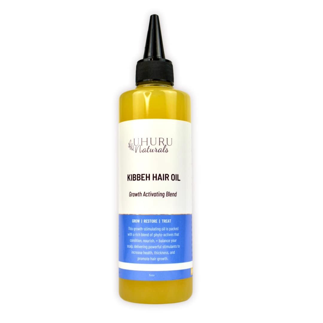Kibbeh Hair Growth Oil (4oz) – Natural Ethiopian Remedy for Hair Loss & Edges | Uhuru Naturals