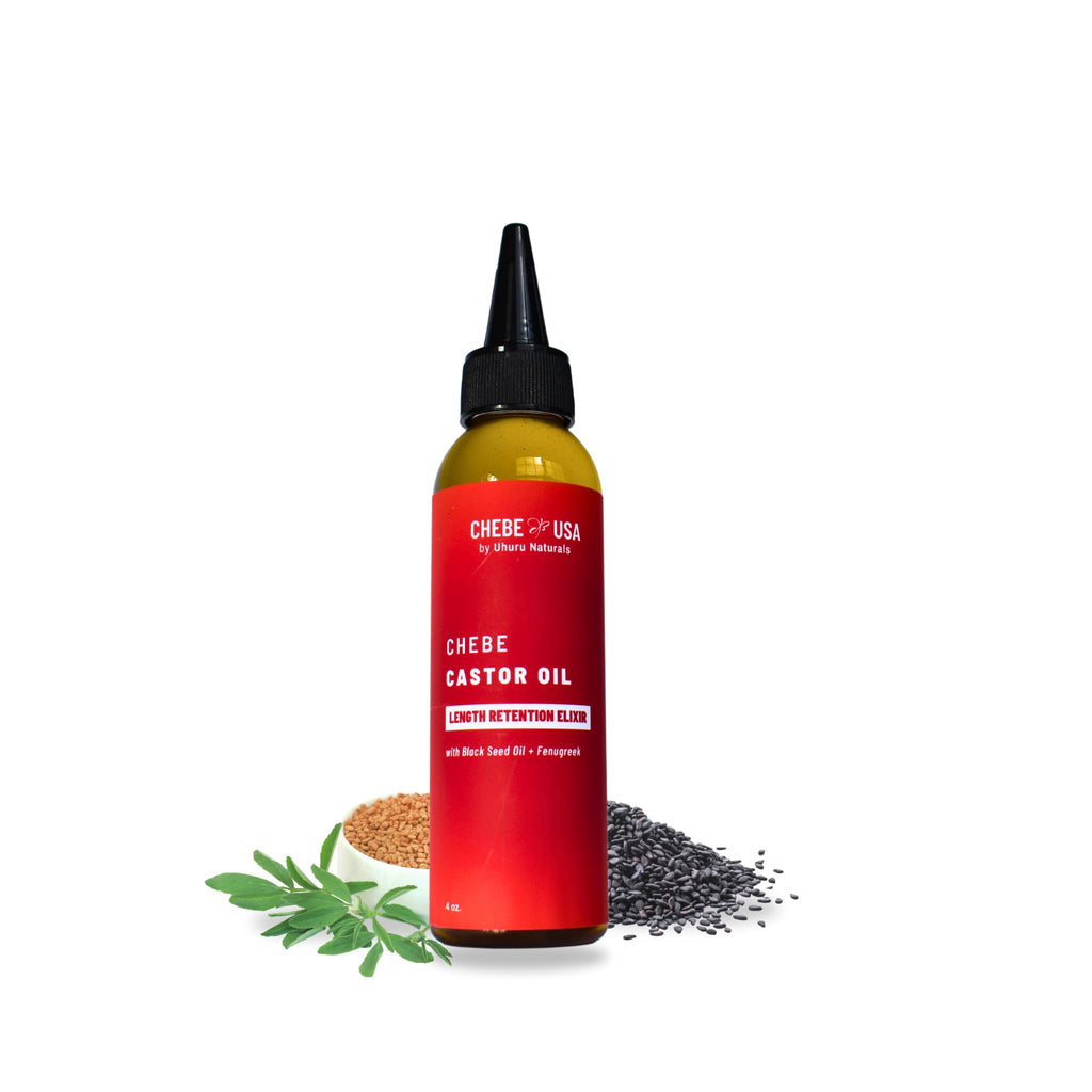 Uhuru Naturals Chebe Hair Oil with FenuGreek (4oz) – Nourishing & Moisturizing