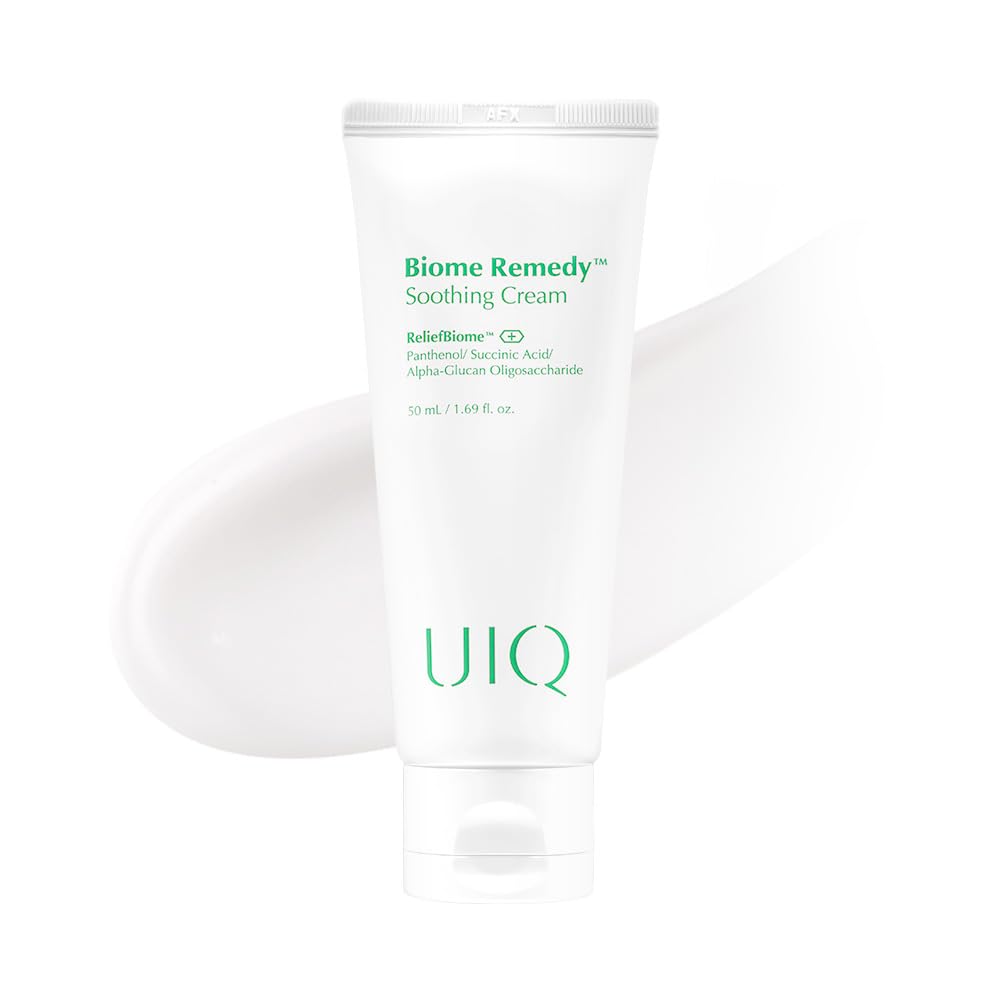 UIQ Biome Remedy Soothing Cream – Instant Hydration, Panthenol, Non-Comedogenic, 50ml (Korean Skincare)