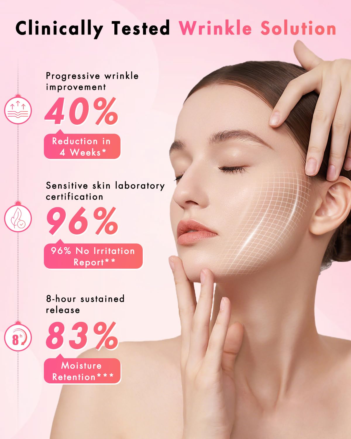 UKVOA Forehead Wrinkle Patches & Smile Line Patches – Overnight Hydration & Subtle Lift
