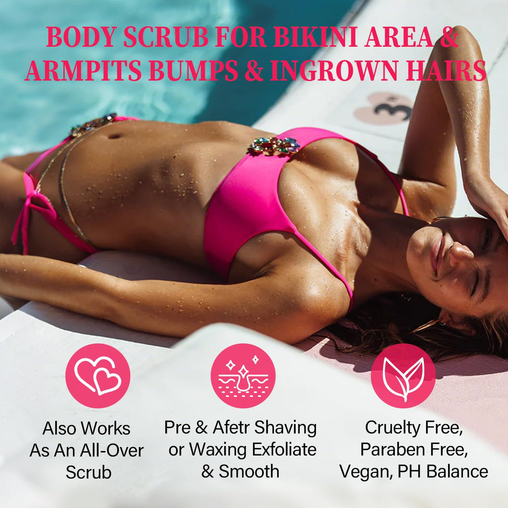 ULLUXE Bikini Area Exfoliator – AHA/BHA + Vitamin C for Smooth, Even Skin
