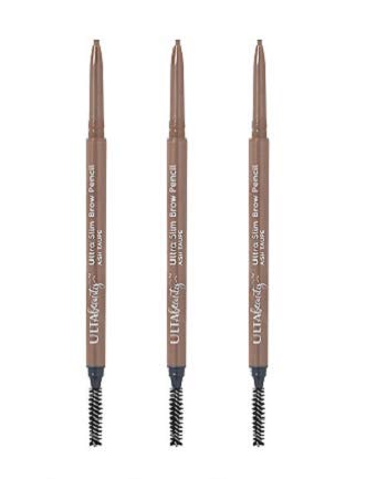 Ulta Beauty 3 Pack Ultra Slim Brow Pencil – Ash Taupe, 0.003 oz