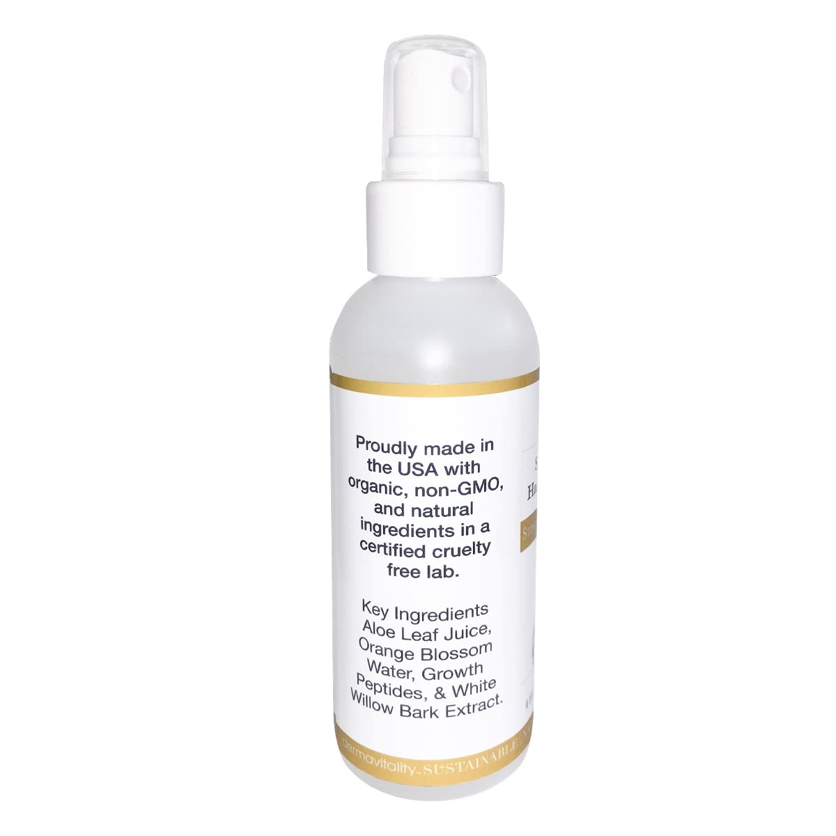 UltimateVitality Soothing Scalp Hair Growth Spray – Lightweight Keratin-Peptide Formula for Thicker-Looking Hair – 4 oz