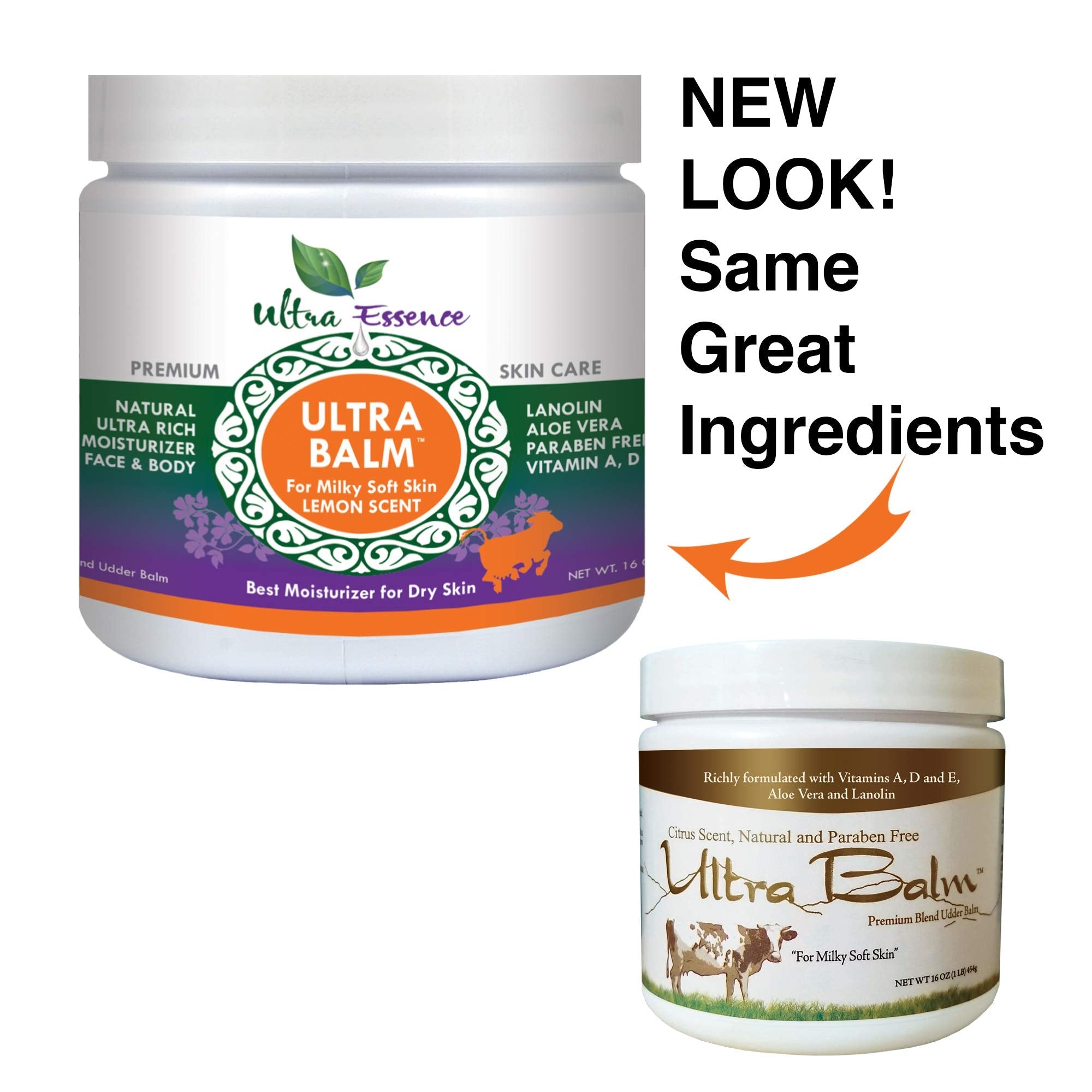 Ultra Balm Daily Moisturizer 16 oz – Dry Skin, Eczema & Psoriasis (Lemon)