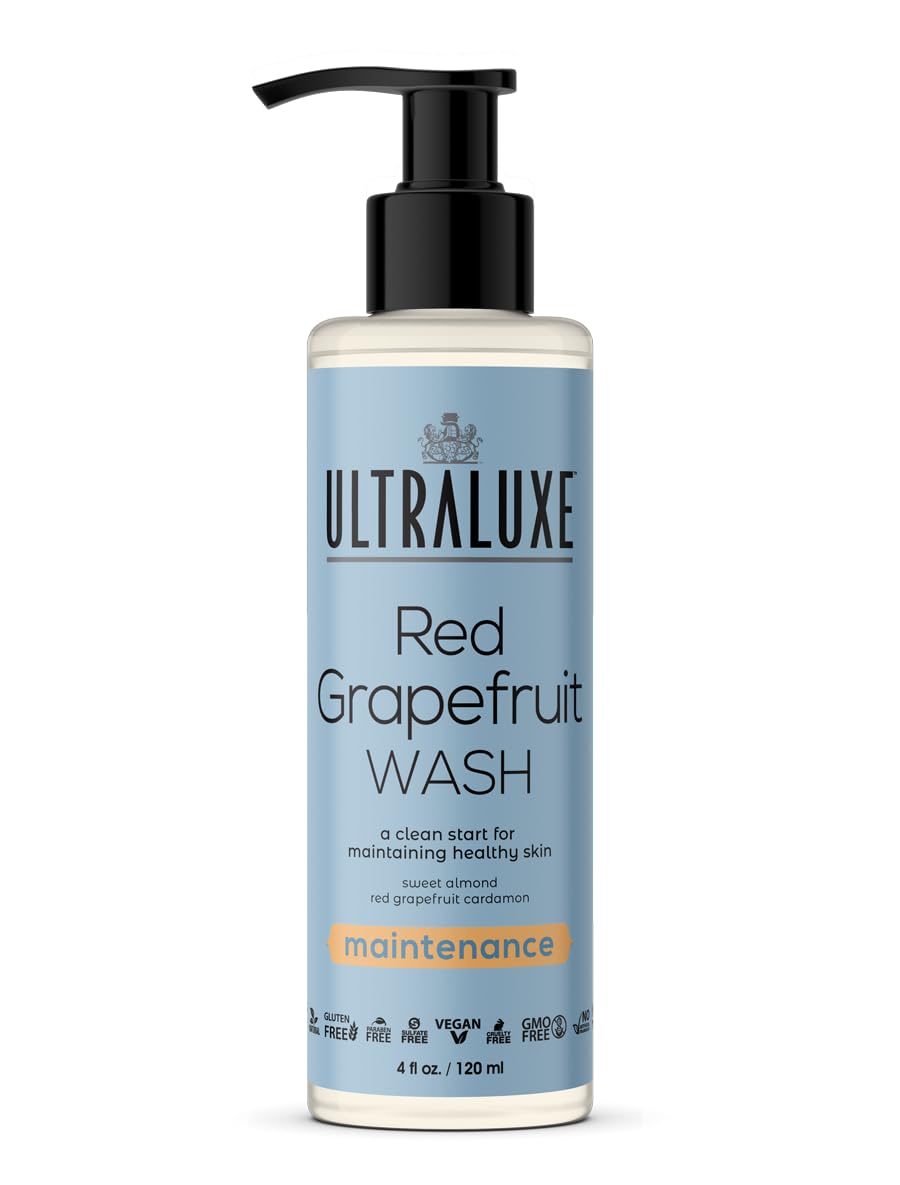ULTRALUXE SKIN CARE Red Grapefruit Wash – Purifying Cleanser, 4 Fl Oz