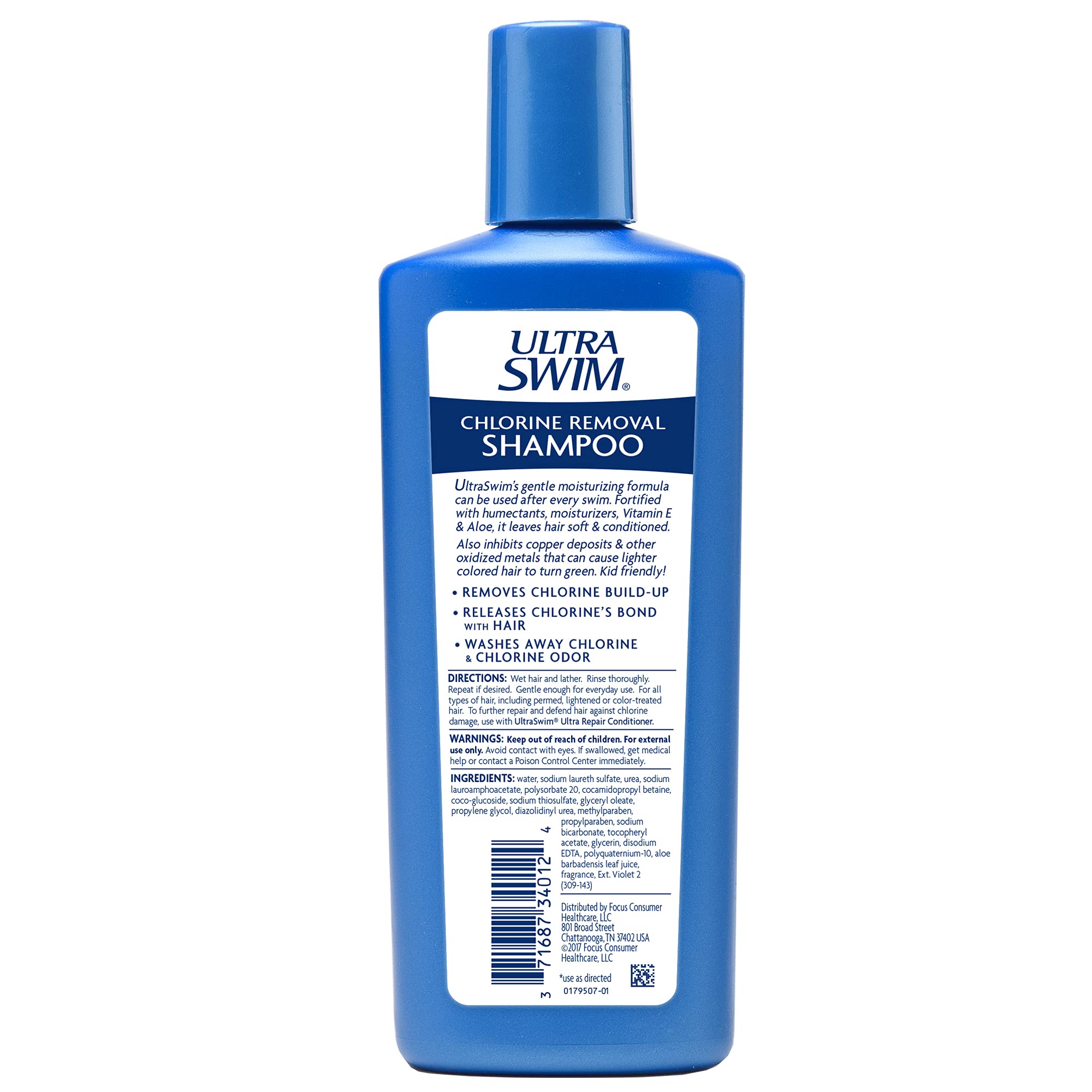 UltraSwim Chlorine-Removal Shampoo, 7 oz – Pack of 6 | Gentle, Moisture-Restoring Cleanse