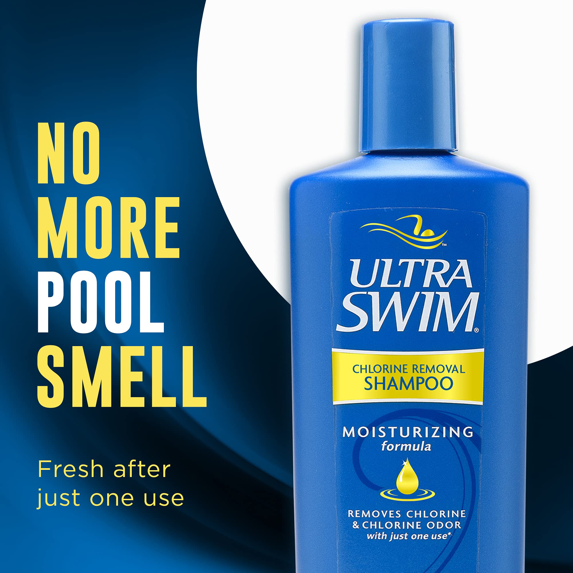 UltraSwim Chlorine-Removal Shampoo, 7 oz – Pack of 6 | Gentle, Moisture-Restoring Cleanse