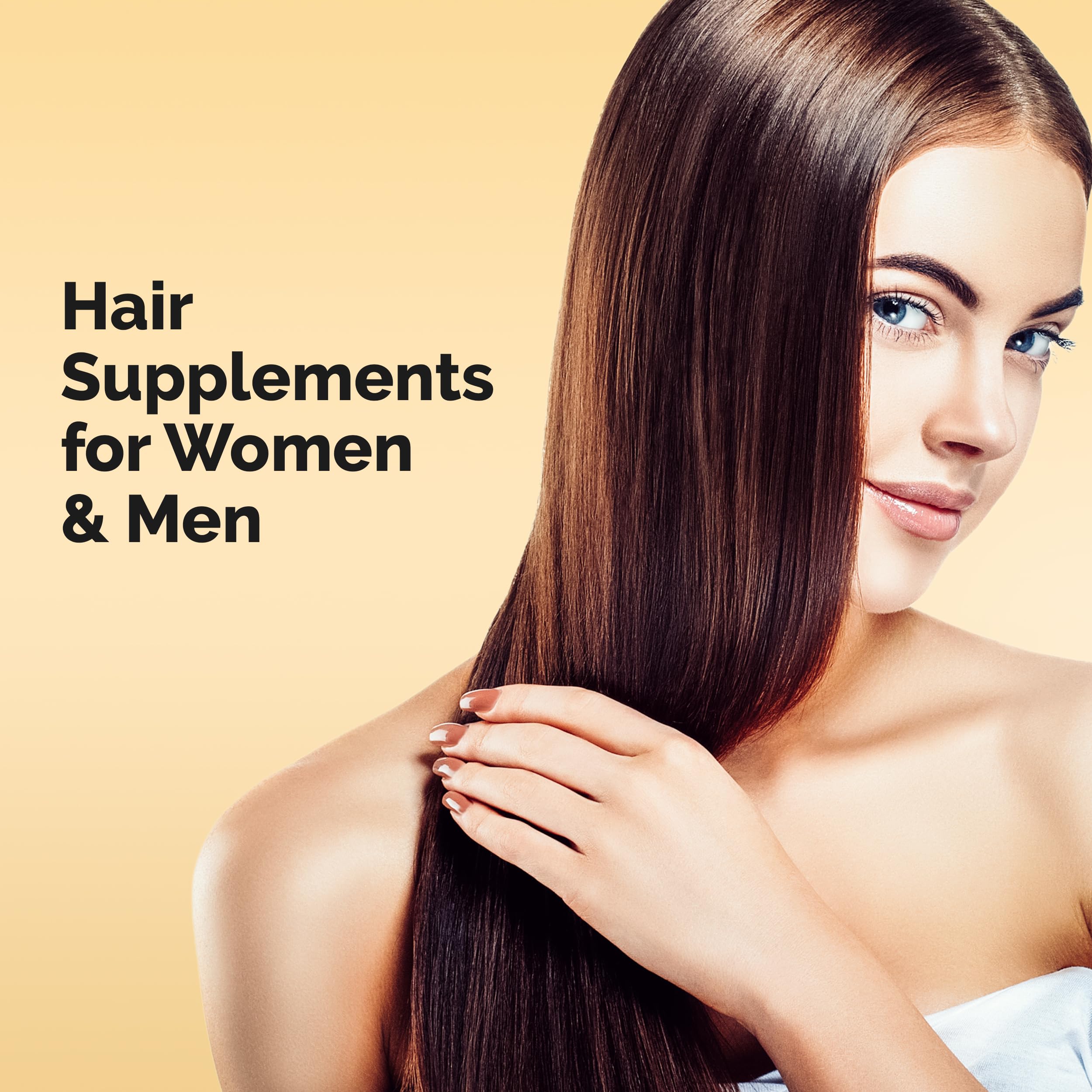 Ultrax Labs Hair Rush | Maxx Hair Growth & Anti Hair Loss Nutrient Solubilized Keratin Vitamin Supplement, 60 Tablets