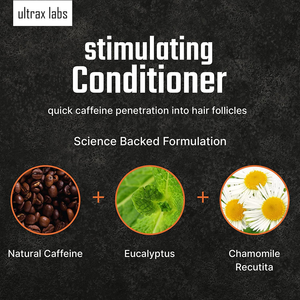 Ultrax Labs Hair Surge Shampoo + Hair Solaye Conditioner Bundle – Thickens Hair, Reduces Breakage, Supports Growth (8 fl oz Each) | For Men & Women