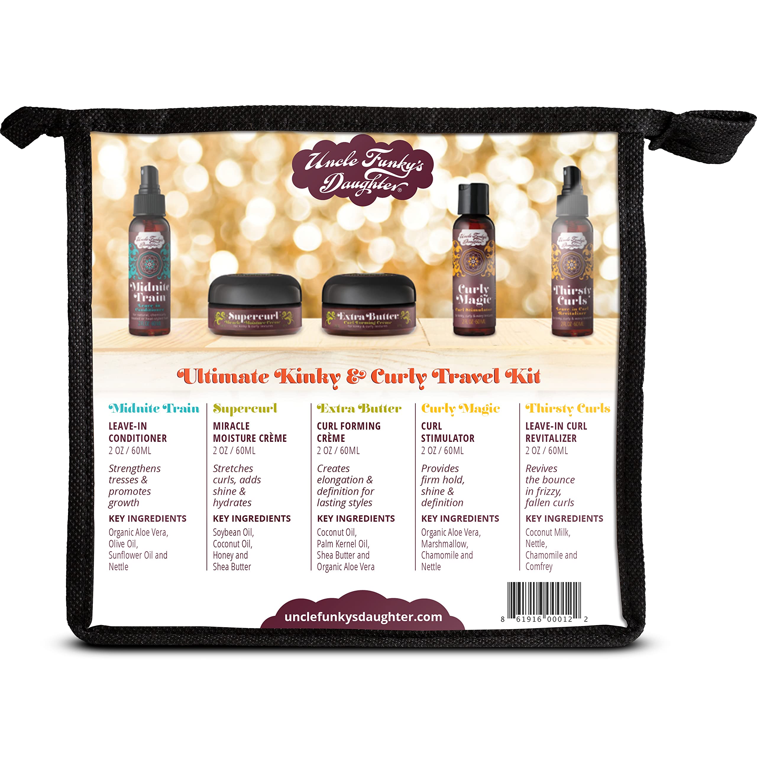 Uncle Funky's Daughter Ultimate Kinky & Curly Girl Kit – Nourish, Define & Refresh Curls