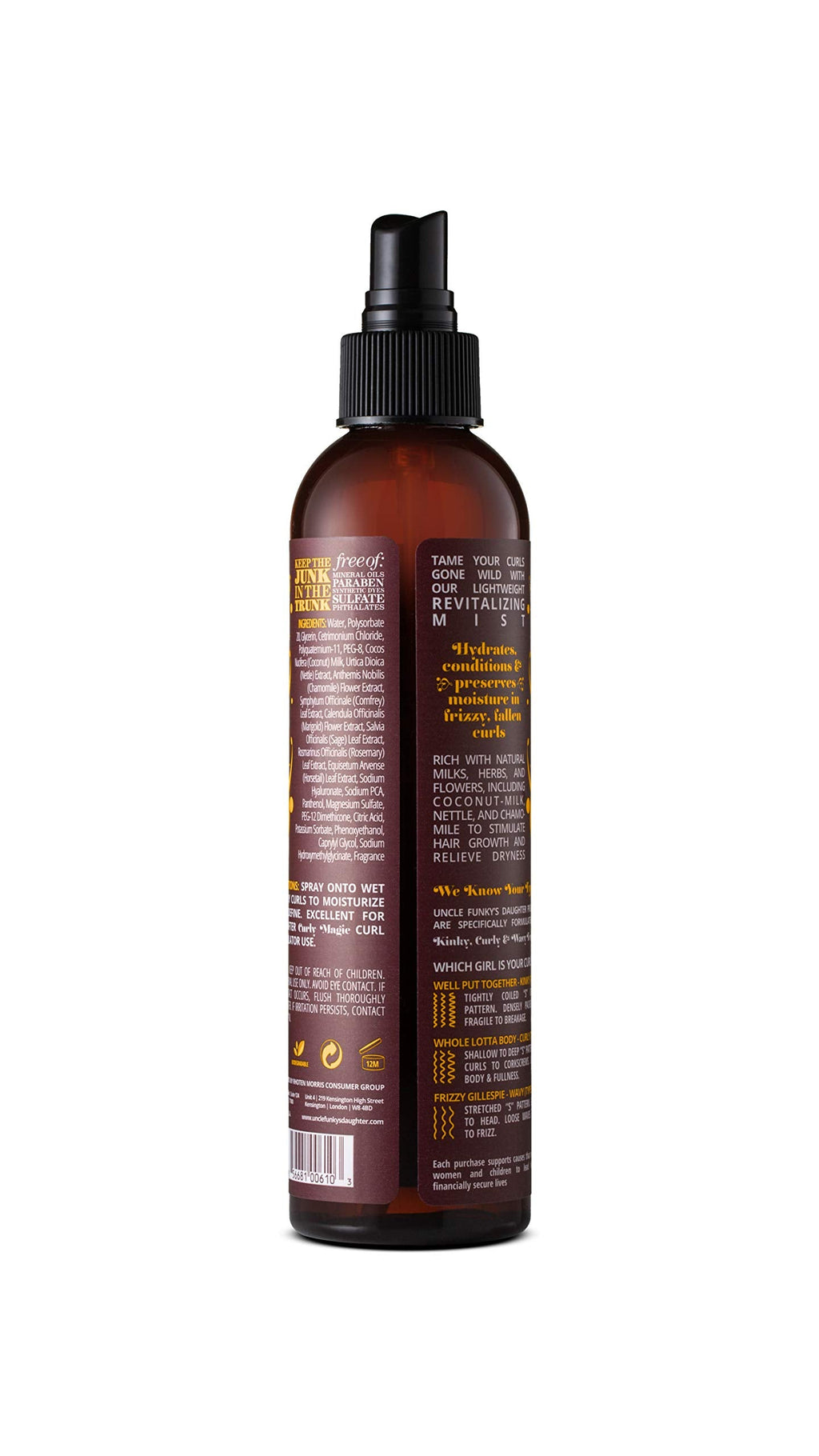 Uncle Funky's Daughter Thirsty Curls – Hydrating Curl Moisturizer for Defined Curls