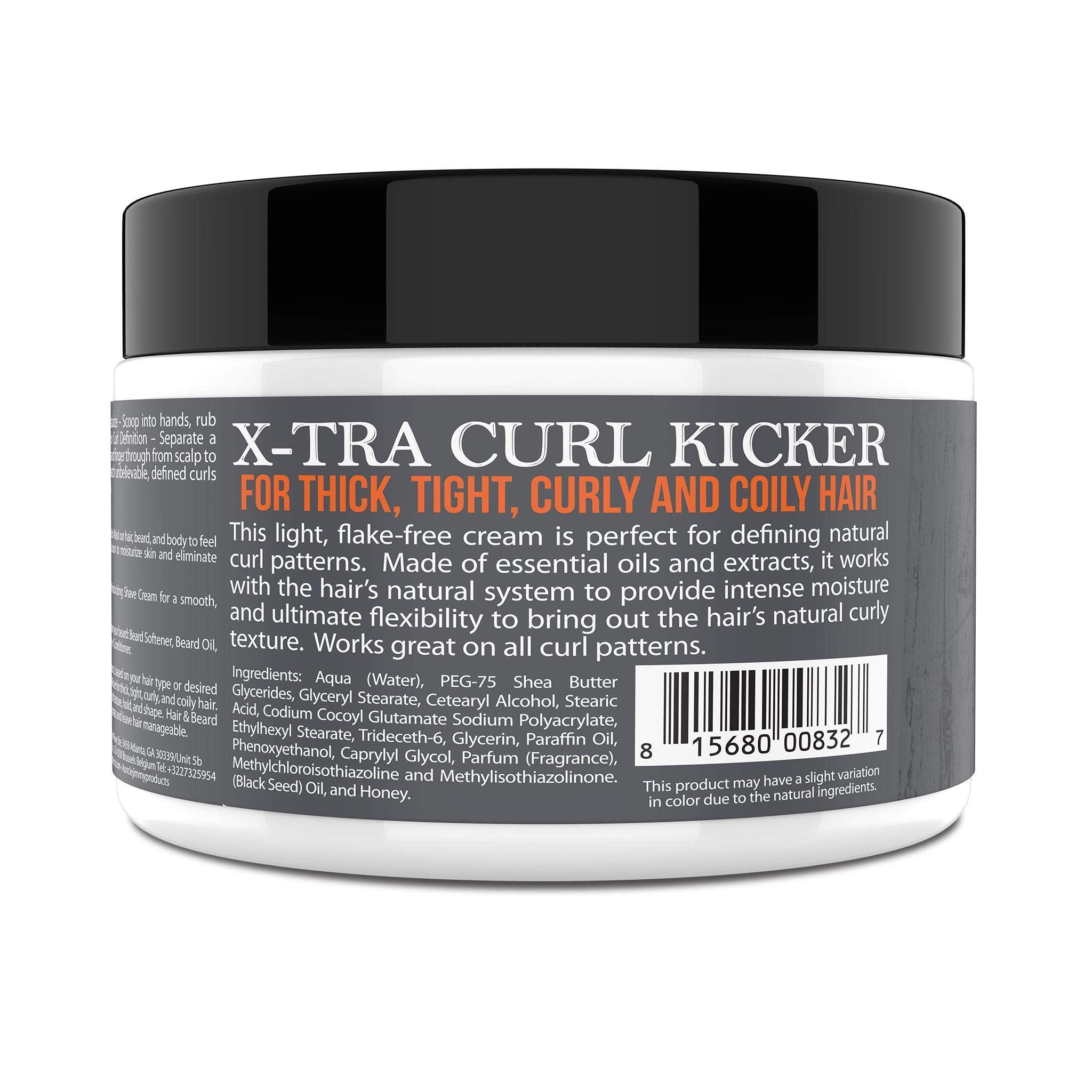 Uncle Jimmy X-TRA Curl-Kicker | Curl Enhancer & Moisturizer for Thick, Curly & Frizzy Hair | 8oz