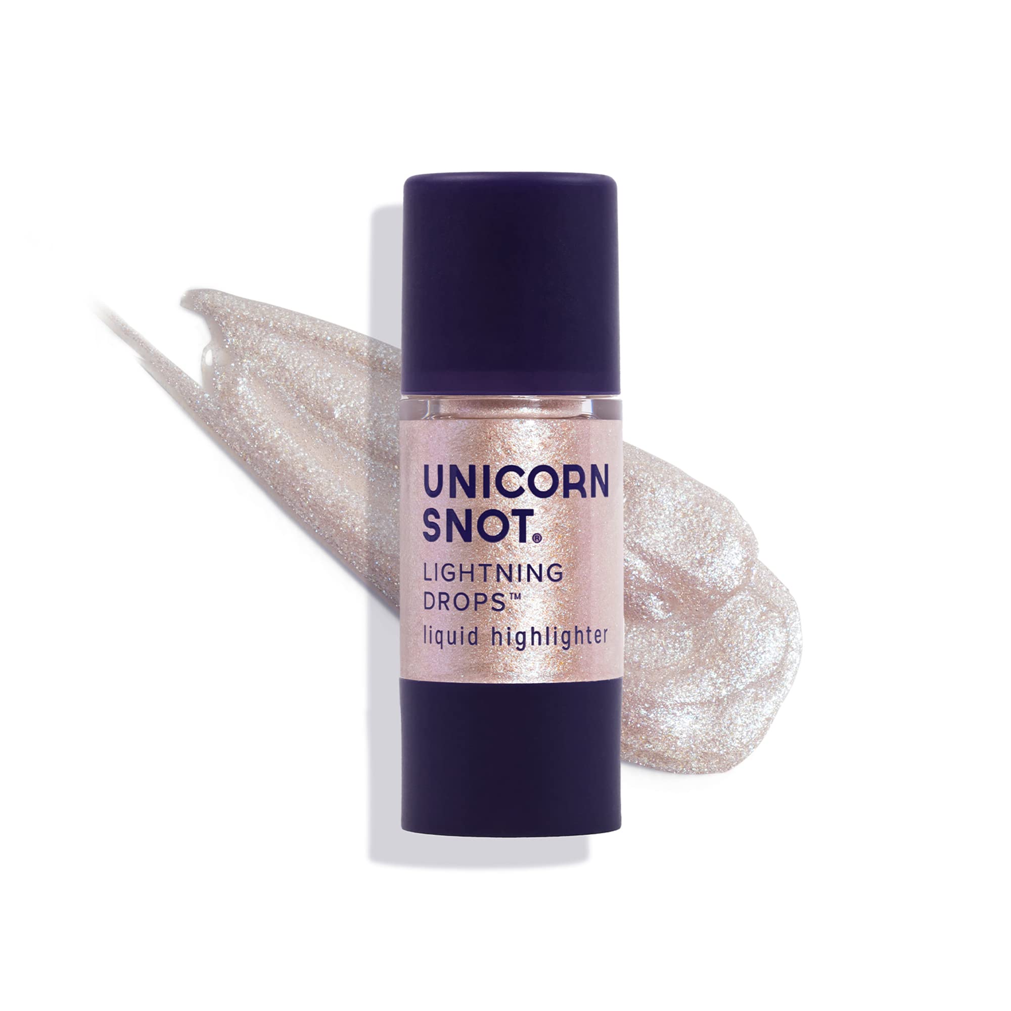 Unicorn Snot Lightning Drops Liquid Highlighter – Buildable Glow for Face & Body (Aqua Rose/Nymph) | Cruelty-Free