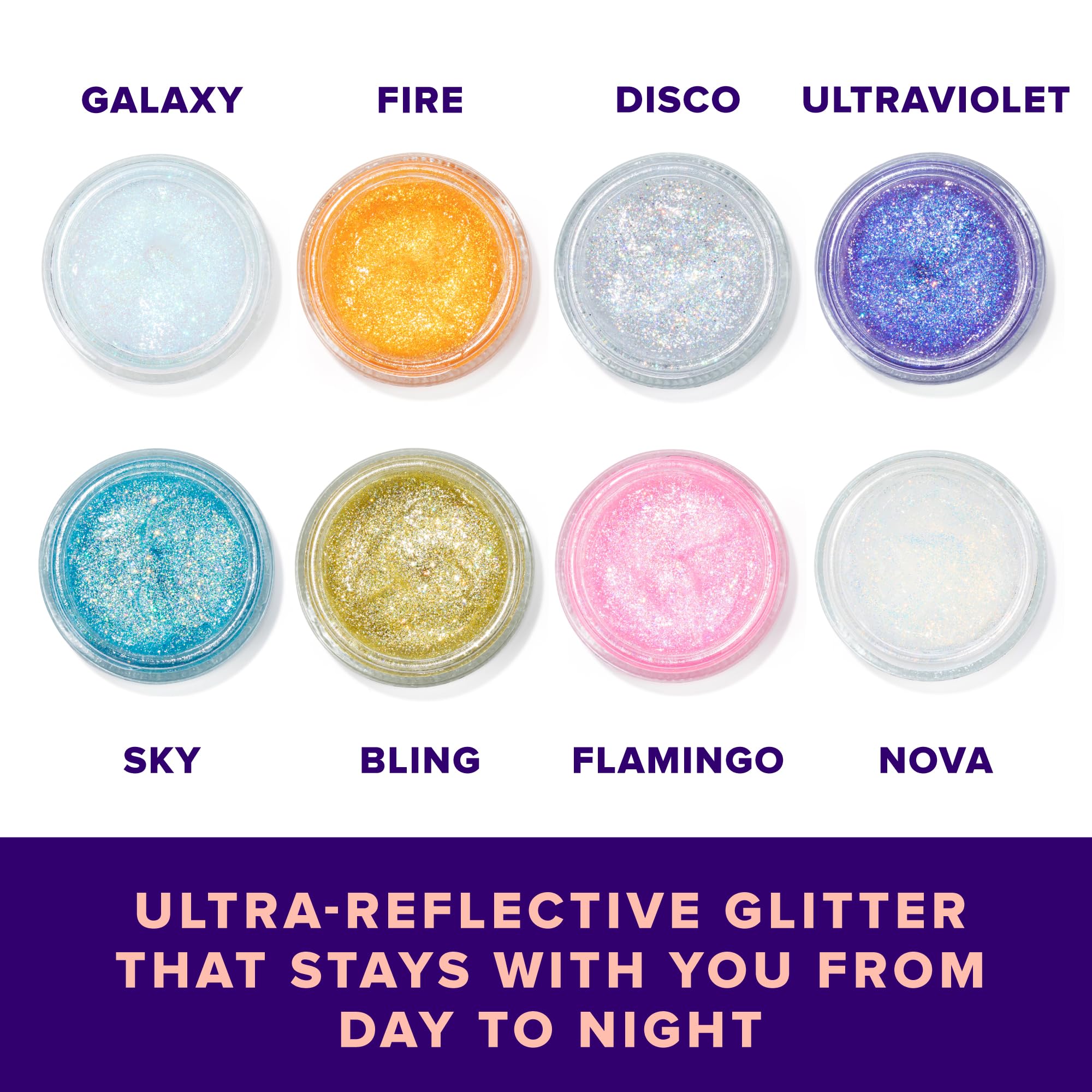 UNICORN SNOT Holographic Glitter Gel — Silver Disco, 1.7 oz (Vegan & Cruelty-Free)
