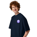 First Home of Peace Unisex organic oversized high neck t-shirt