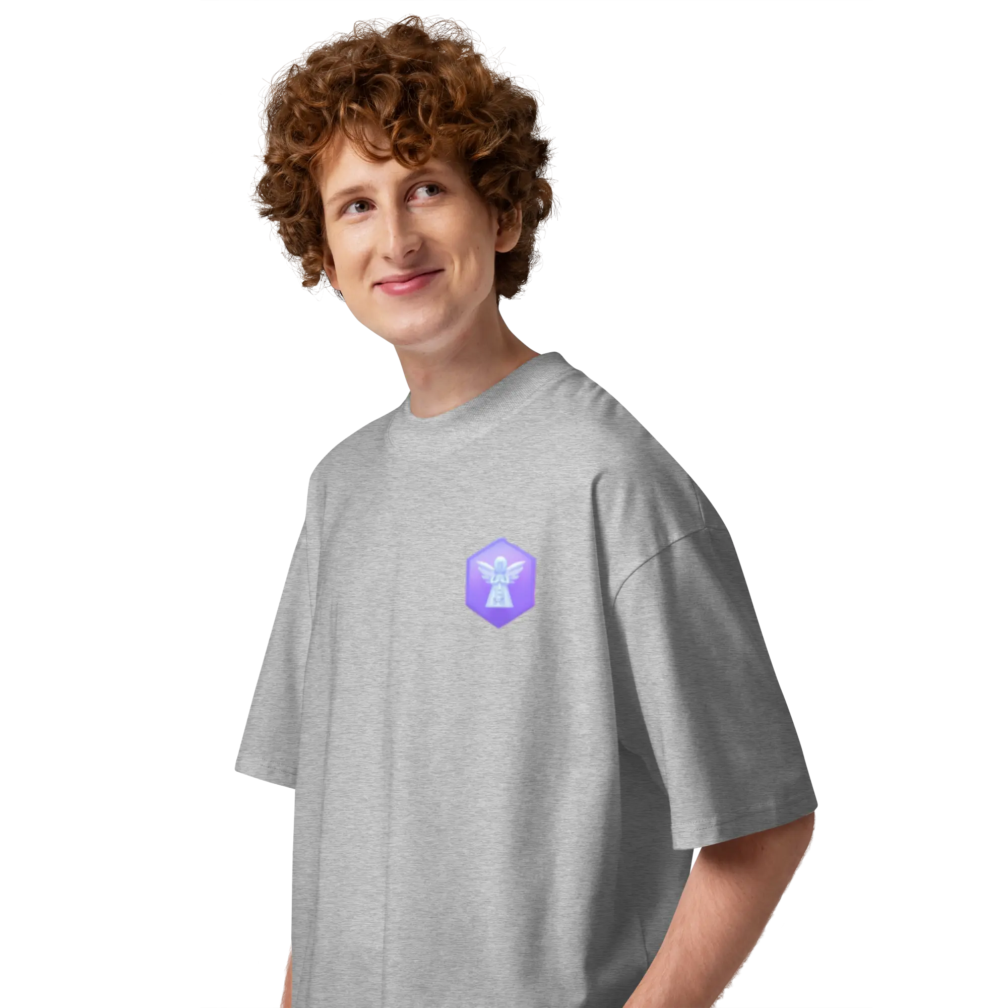 First Home of Peace Unisex organic oversized high neck t-shirt