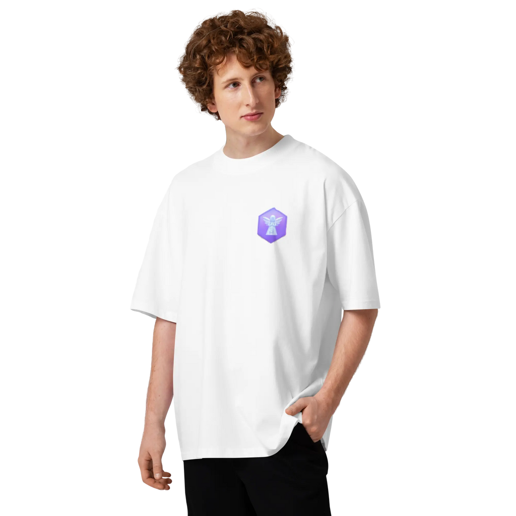 First Home of Peace Unisex organic oversized high neck t-shirt