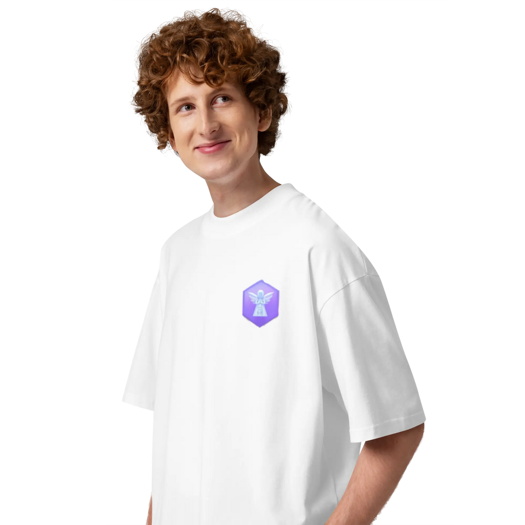 First Home of Peace Unisex organic oversized high neck t-shirt