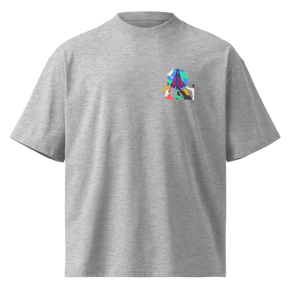 First Home Unisex organic oversized high neck t-shirt