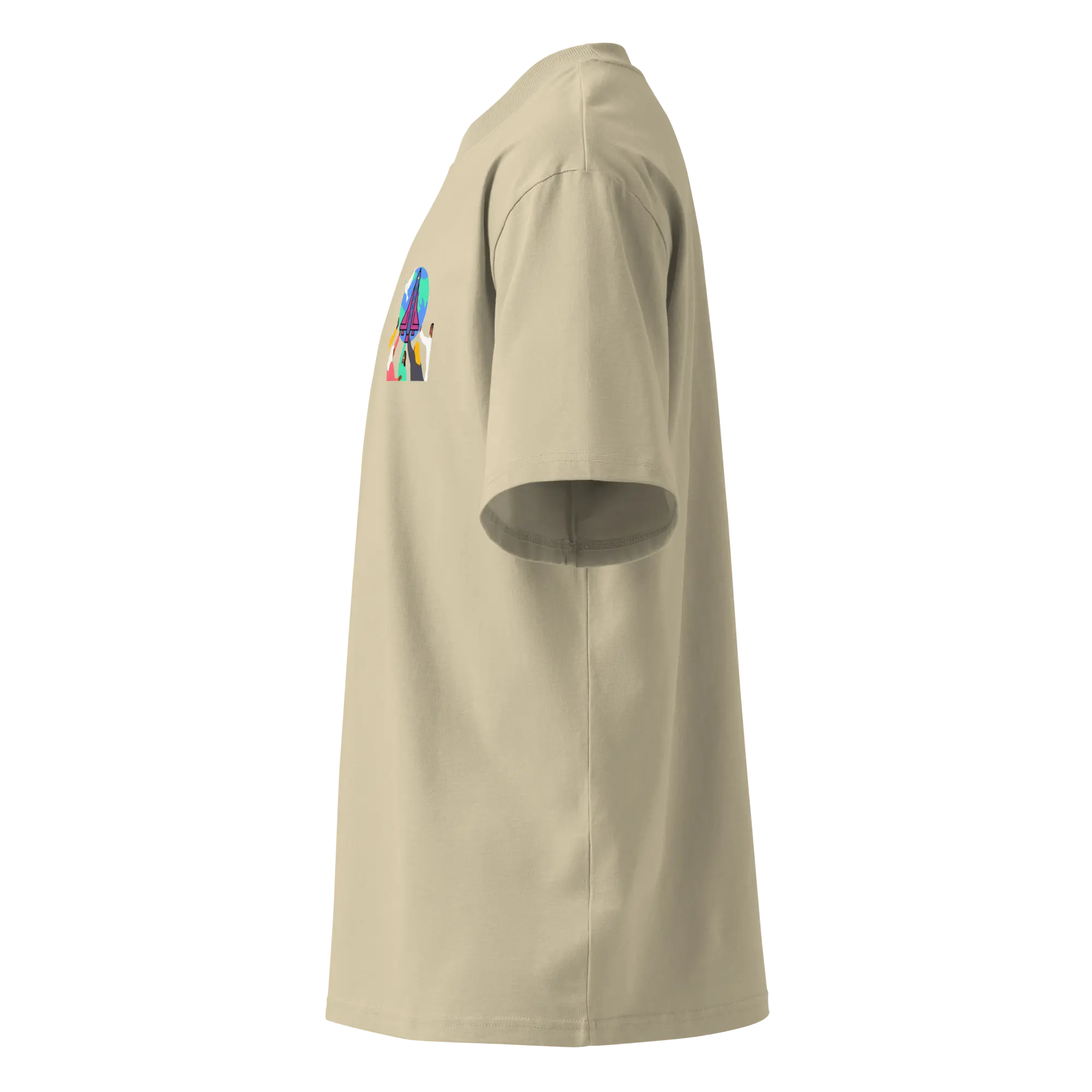 First Home Unisex organic oversized high neck t-shirt