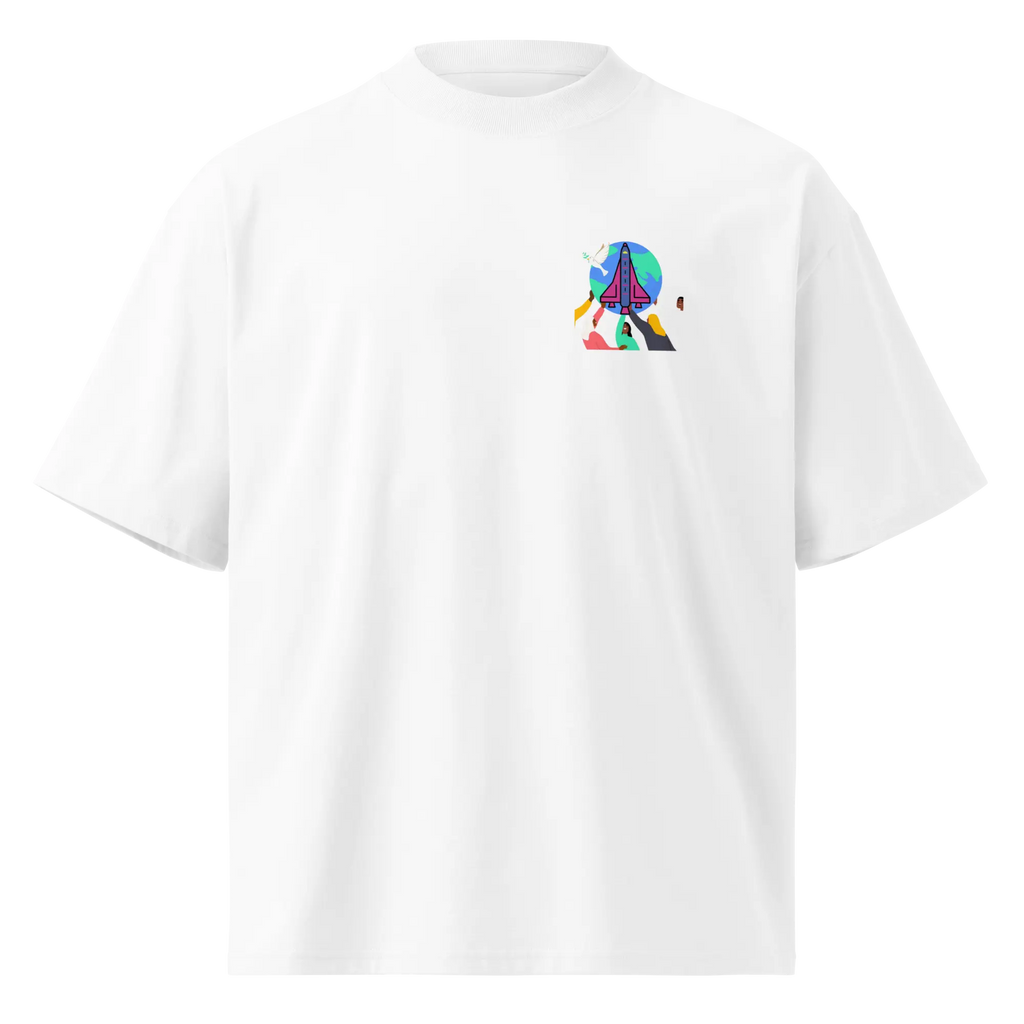 First Home Unisex organic oversized high neck t-shirt