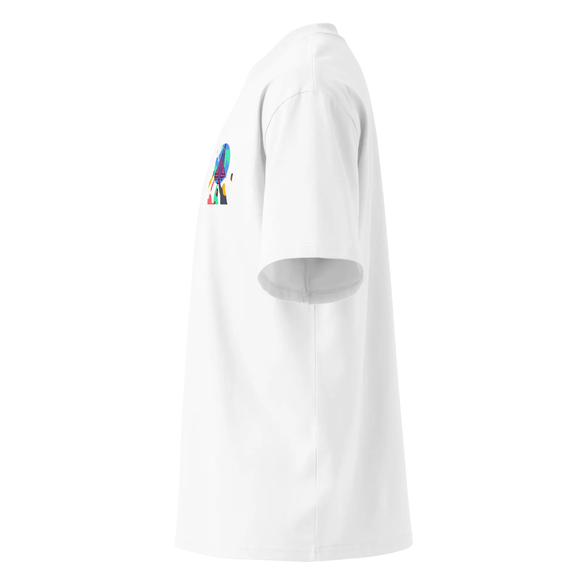 First Home Unisex organic oversized high neck t-shirt