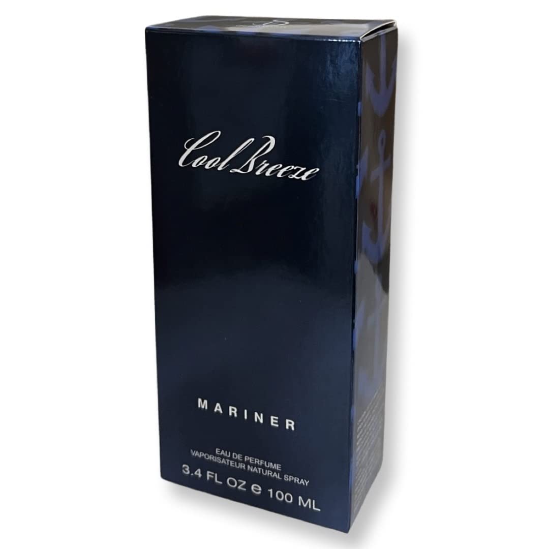 United Scents Cool Breeze MARINER Eau de Parfum for Men – 3.4 Fl Oz | Seawater, Spicy Rosemary & Fresh Mint