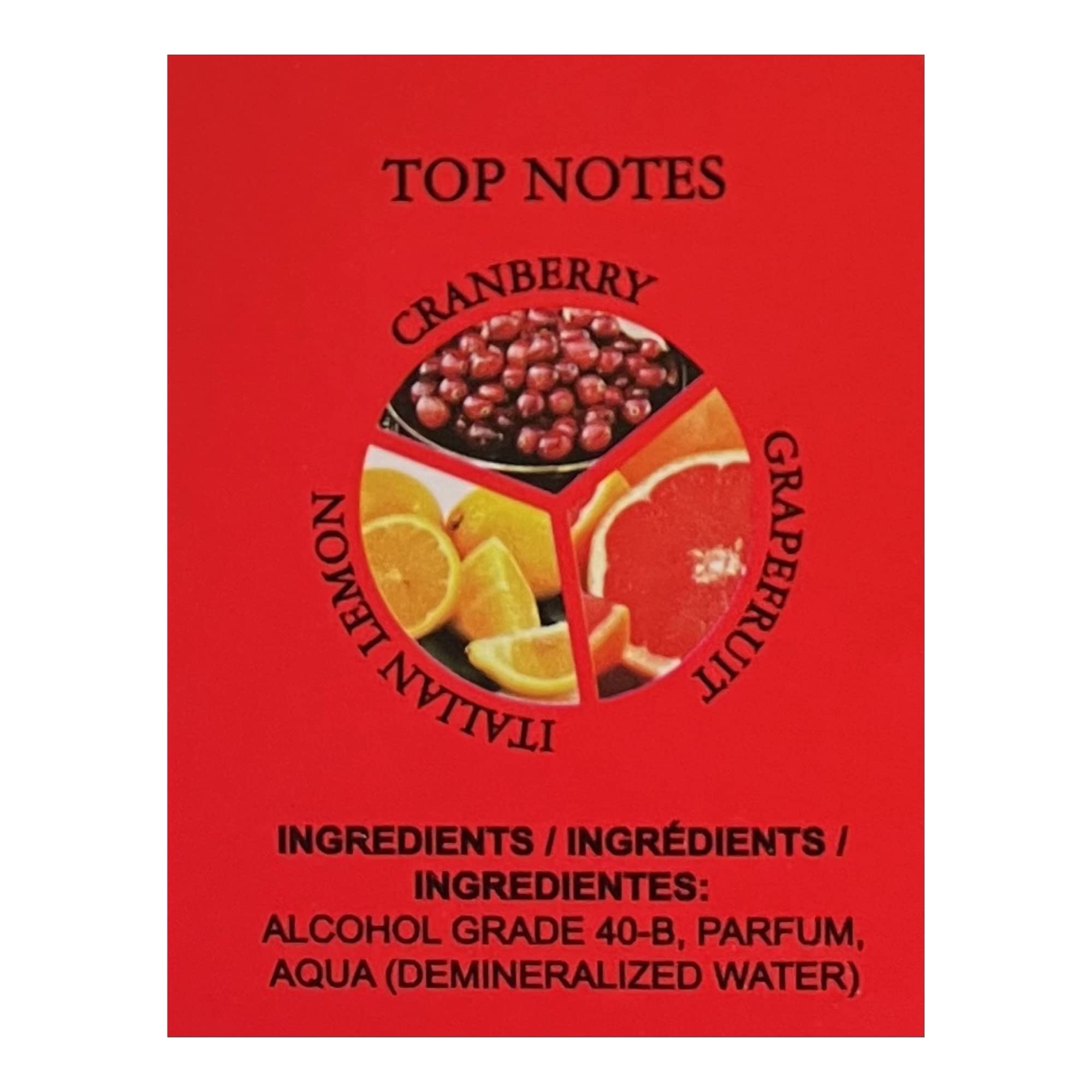 United Scents Red Intense Eau de Parfum for Men – 3.4 Fl Oz | Cranberry, Grapefruit & Italian Lemon