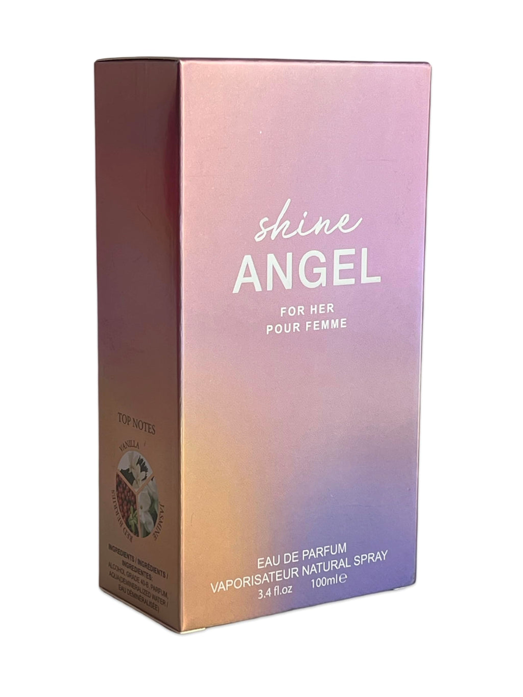United Scents Shine Angel Eau de Parfum for Women – Musk, Raspberry Nectar, Amber, 3.4 fl oz