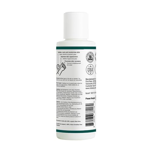 Univera Aloe in the Raw – 100% Pure Organic Aloe Vera Gel for All Skin Types (4 oz)