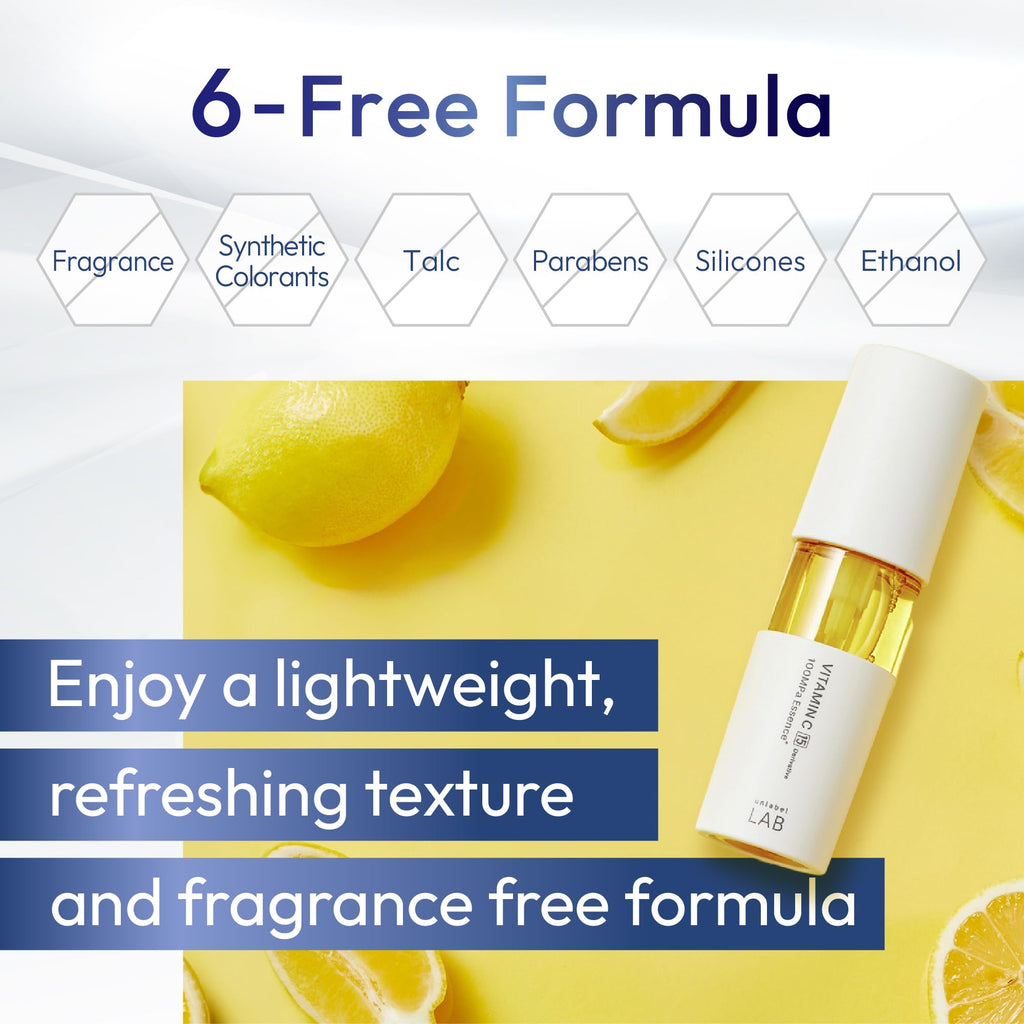 Unlabel LAB Vitamin C Serum – Ultra-High-Pressure, Fragrance-Free, 50mL, Made in Japan