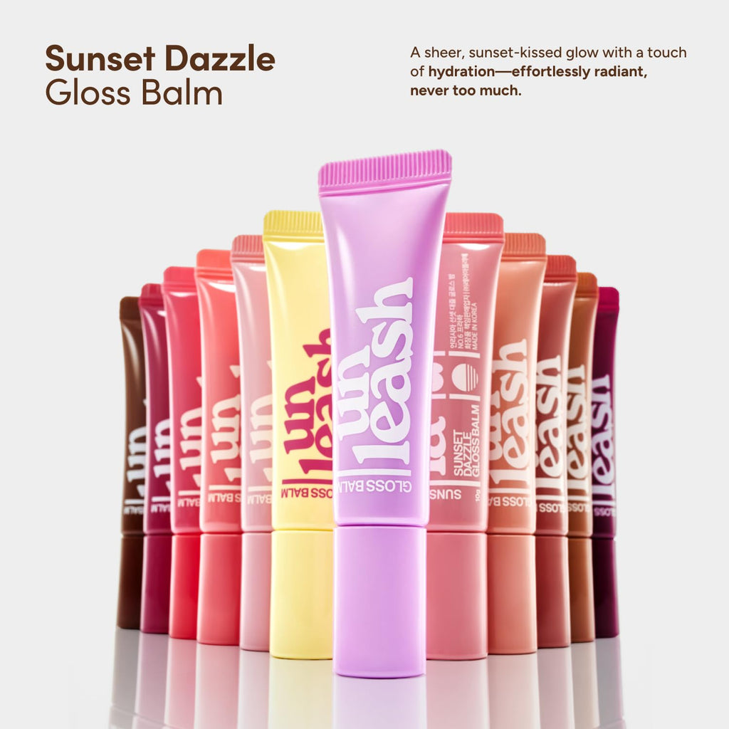 UNLEASHIA Sunset Dazzle Gloss Balm No.5 Amalfi | Lip Tint & Hydration