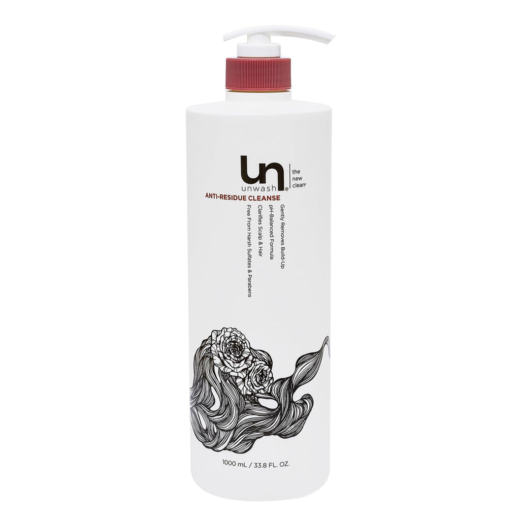 Unwash Anti-Residue Cleanse – Gentle, pH-Balanced Clarifying Shampoo, 33.8 oz