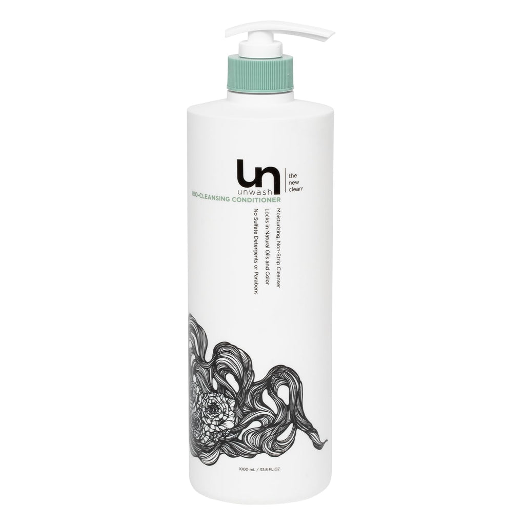 Unwash Bio-Cleansing Conditioner – Gentle Hydrating Co-Wash for Curly & Dry Hair, 33.8 fl oz