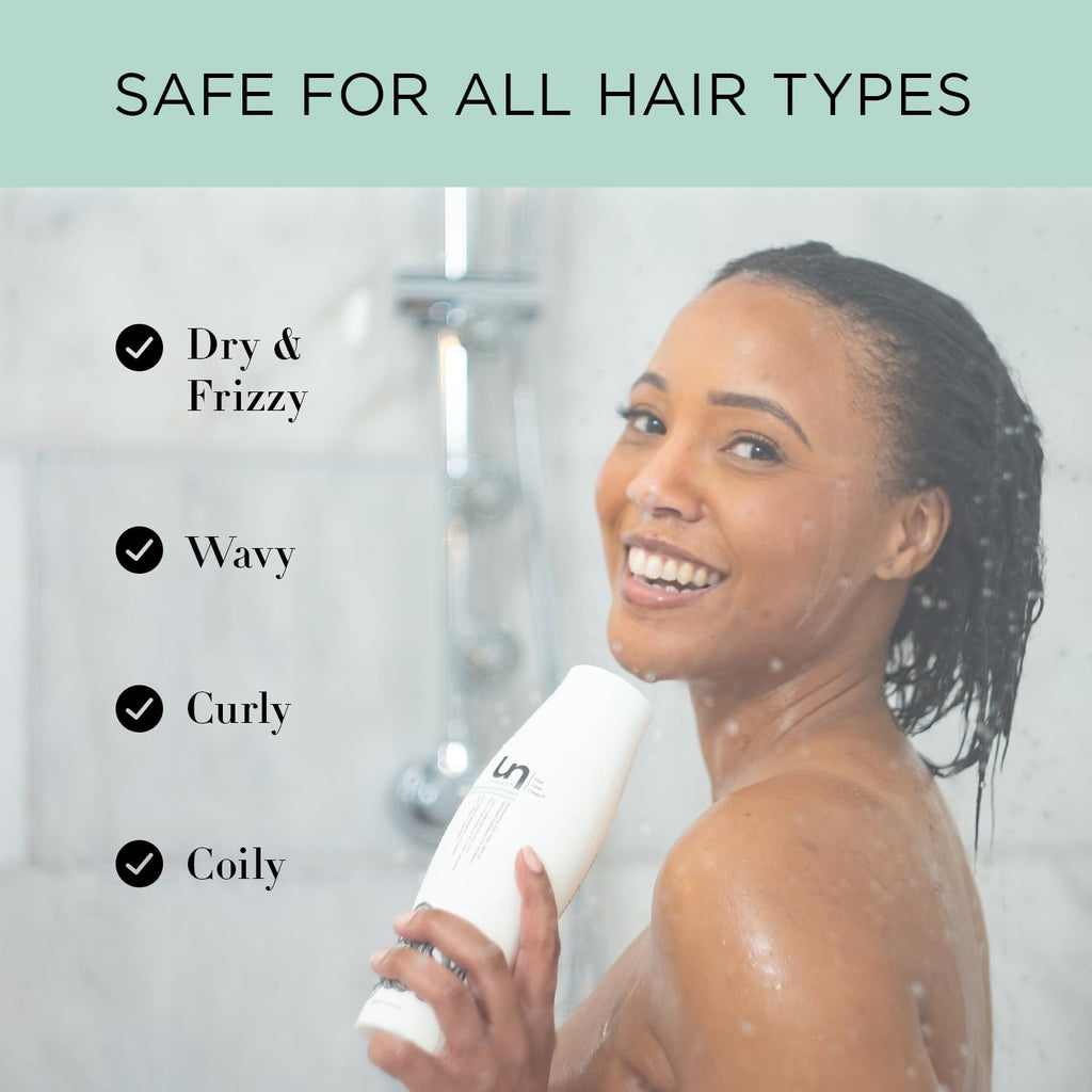 Unwash Bio-Cleansing Conditioner - Gentle Hydrating Co-Wash for Curly & Dry Hair | Sulfate & Paraben Free | 13.5 oz