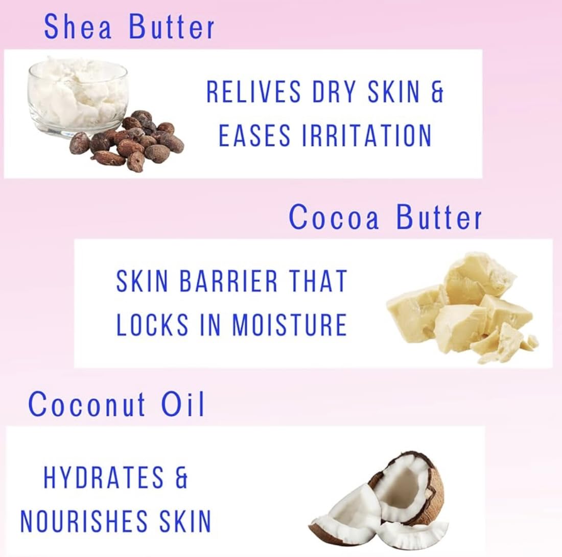Uplift Us Marketplace Baby Powder Creamy Whipped Body Butter – Nourishing Shea, Cocoa & Coconut Oil