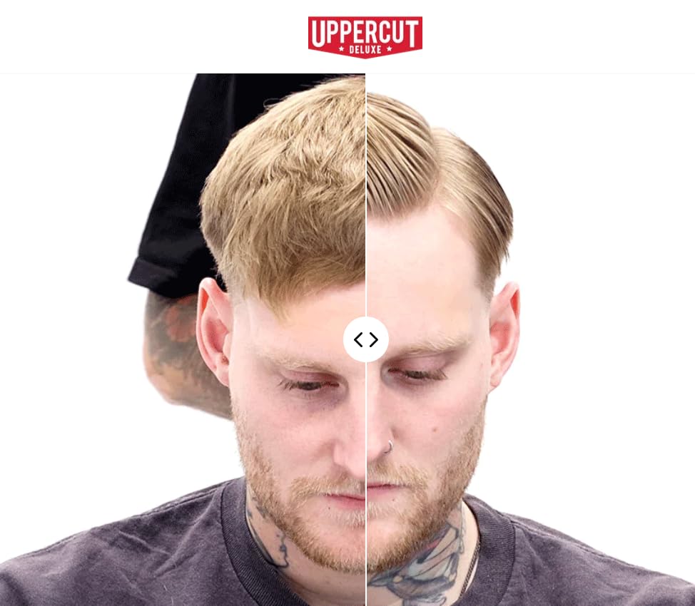 Uppercut Deluxe Barbers Collection Deluxe Pomade – Strong Hold, High Shine, Water-Based