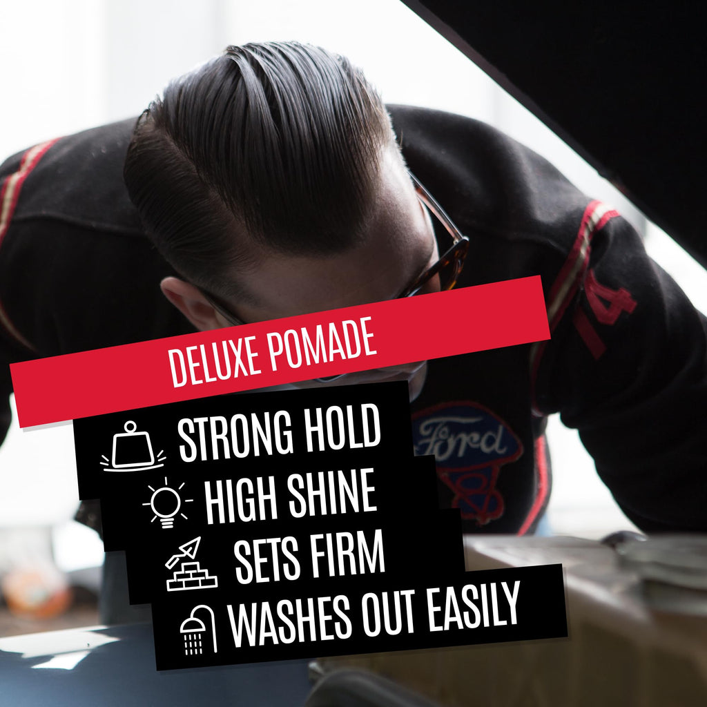 Uppercut Deluxe Barbers Collection Deluxe Pomade – Strong Hold, High Shine, Water-Based