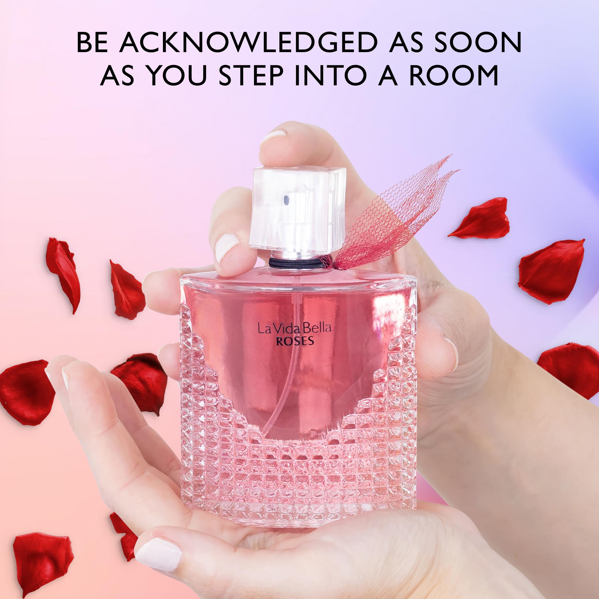 Urban Collection La Vida Bella Roses for Women – Floral Amber Eau de Parfum, 100ml
