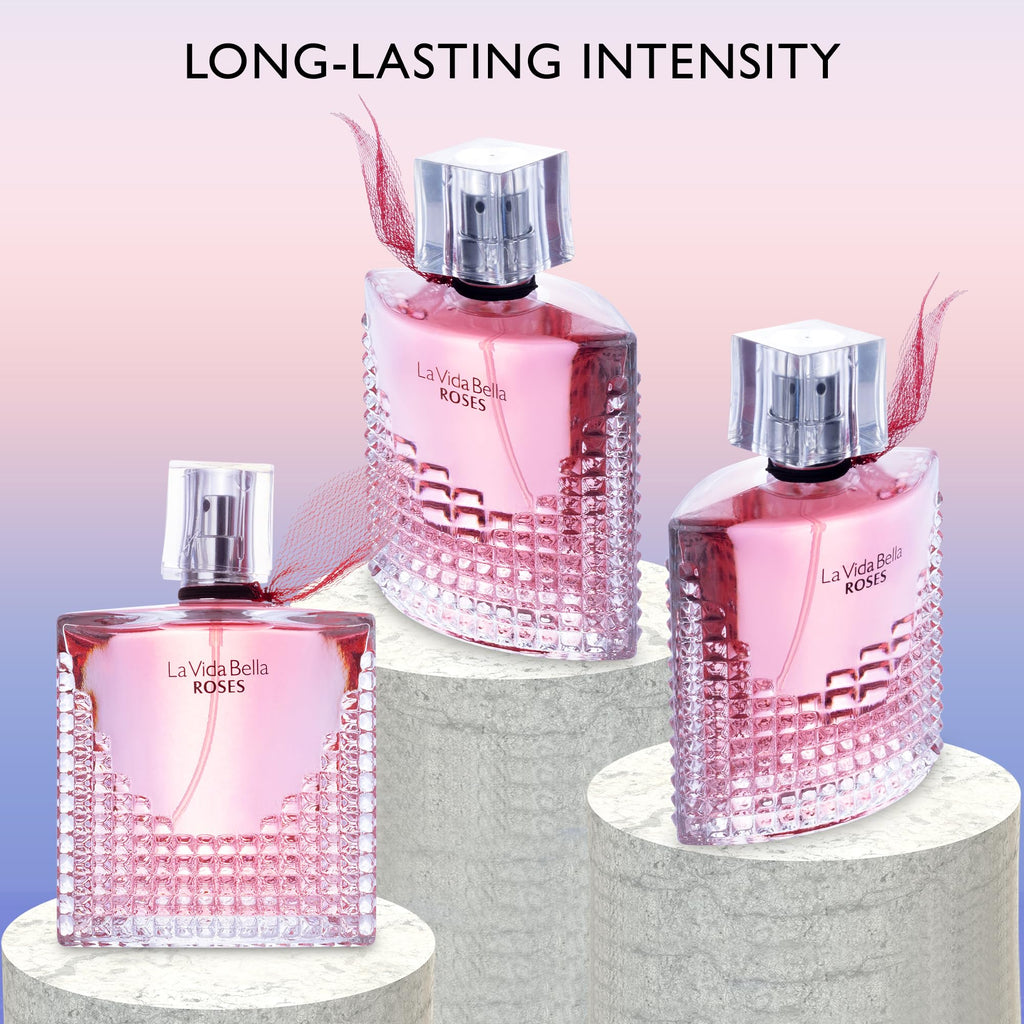 Urban Collection La Vida Bella Roses for Women – Floral Amber Eau de Parfum, 100ml
