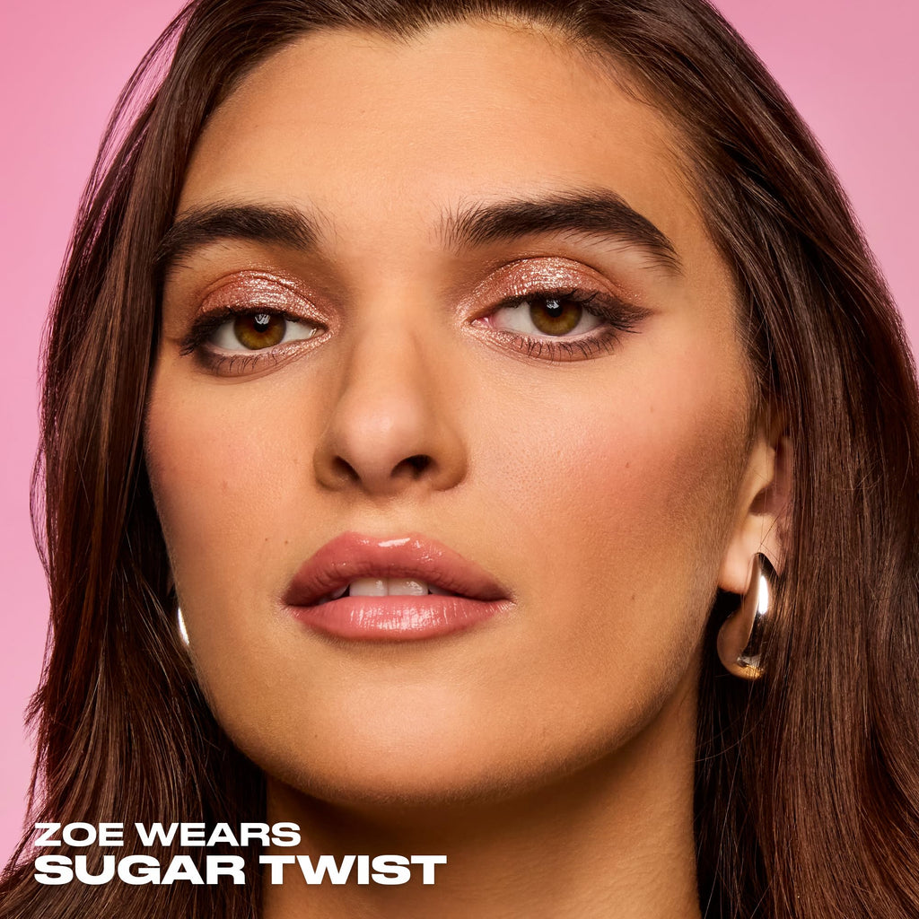 URBAN DECAY 24/7 Glaze-On Liquid Eyeshadow Sugar Twist - Rose Gold Shimmer | Built-In Brush, Crease-Resistant