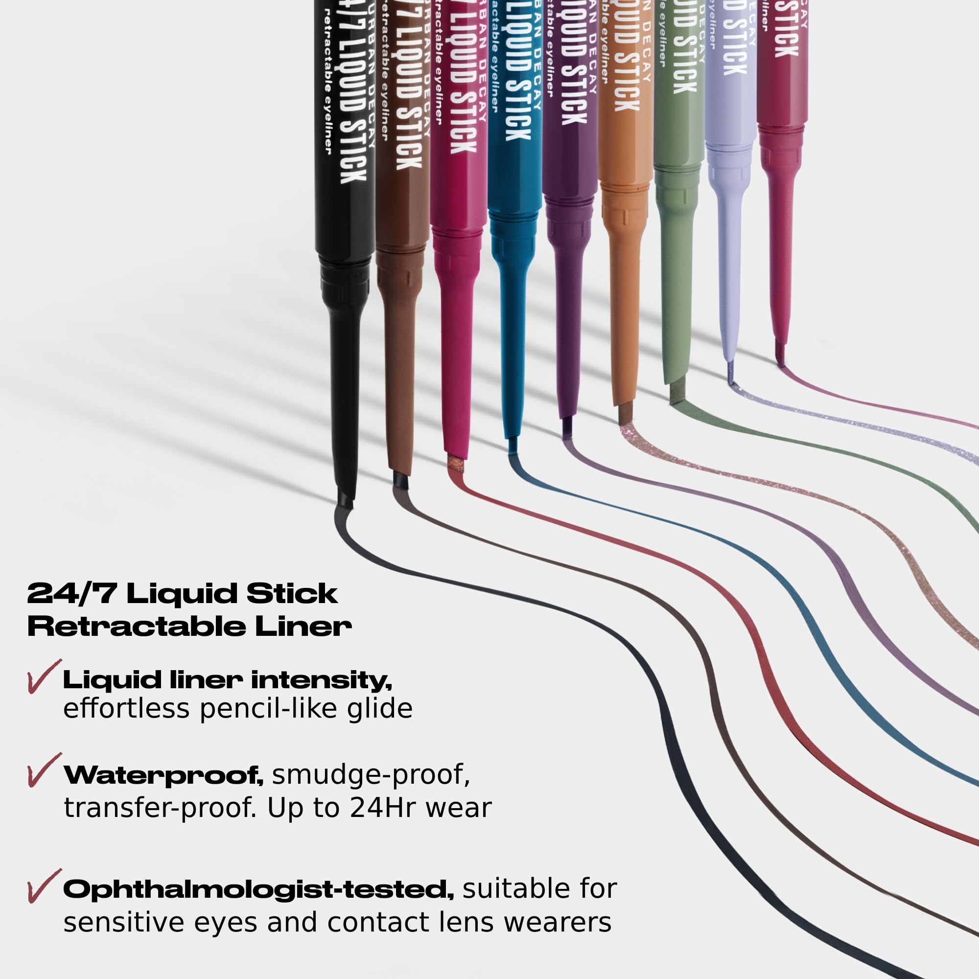 Urban Decay 24/7 Liquid Stick Waterproof Eyeliner – Brown Noise, Dual-Ended Gel Liner