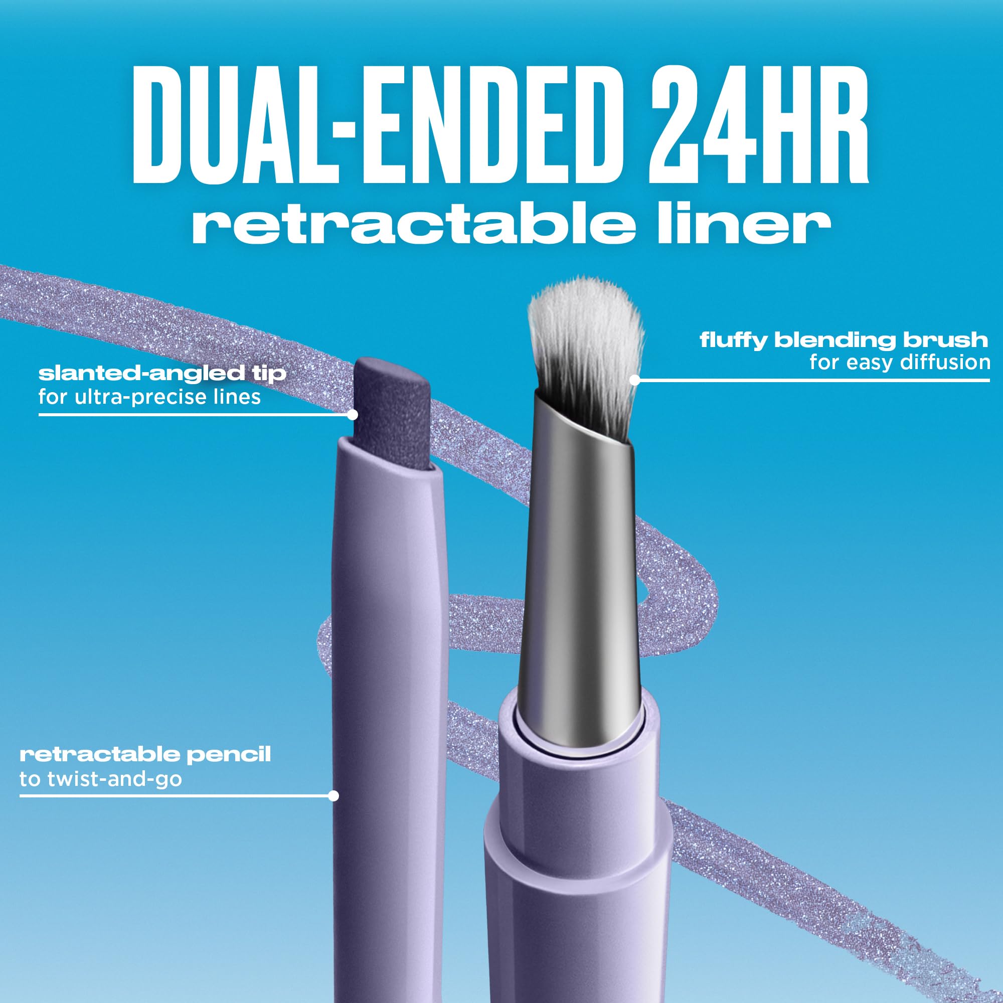 Urban Decay 24/7 Liquid Stick Waterproof Eyeliner – Brown Noise, Dual-Ended Gel Liner