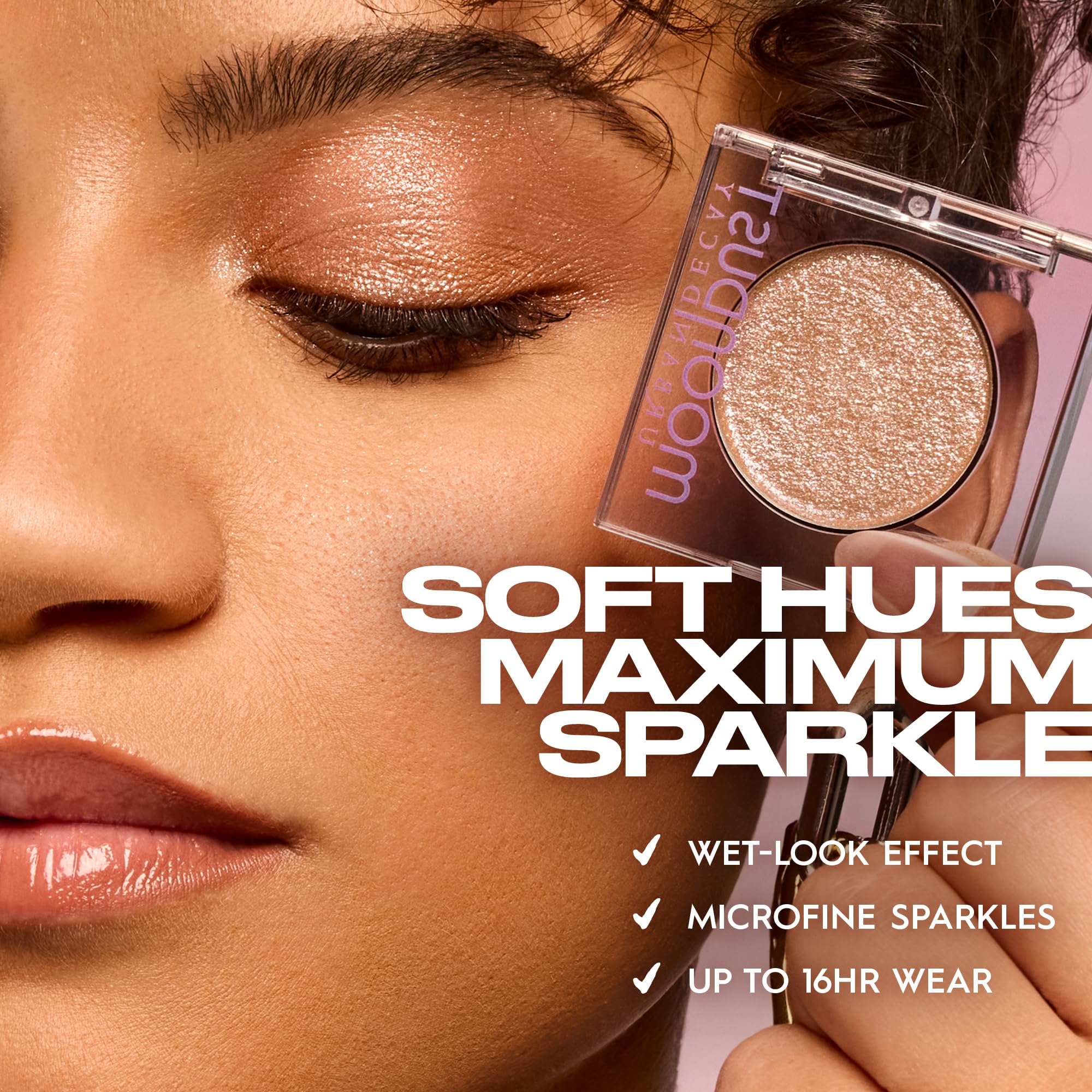Urban Decay 24/7 Moondust Glitter Eyeshadow Single – Space Cowboy, Long-Wear Wet-Look Sparkle, 0.06 oz