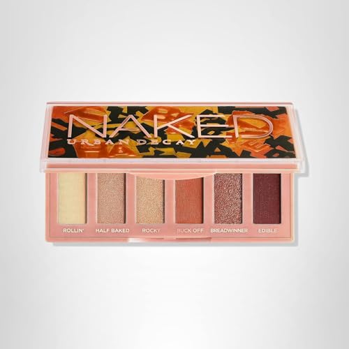 URBAN DECAY Naked Mini Half Baked Palette – Bronze Neutral Travel Eyeshadow, 6 Warm Shades