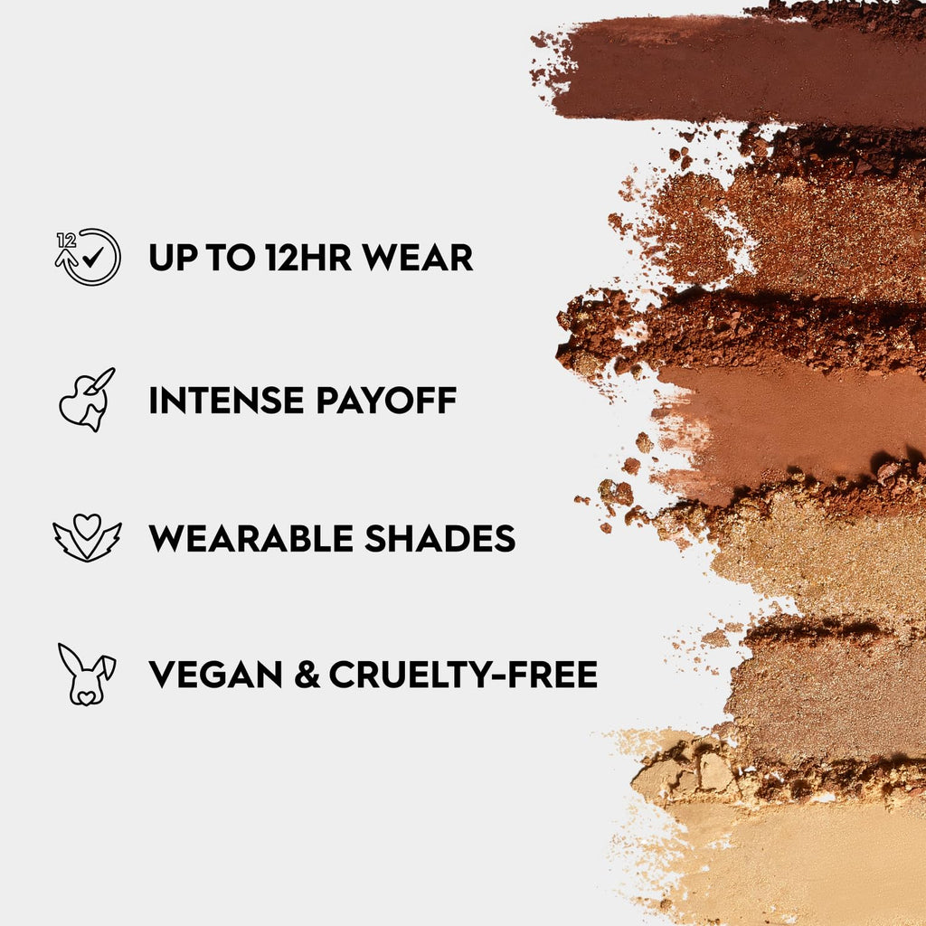 URBAN DECAY Naked Mini Half Baked Palette – Bronze Neutral Travel Eyeshadow, 6 Warm Shades