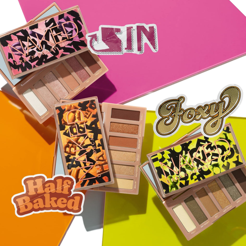 URBAN DECAY Naked Mini Half Baked Palette – Bronze Neutral Travel Eyeshadow, 6 Warm Shades