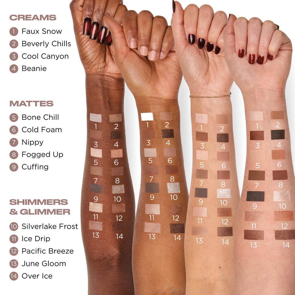 Urban Decay Naked Shaped Eyeshadow Palette – 14 Cool-Tone Shades, All-in-One Eye & Face Palette, Up to 16HR Wear