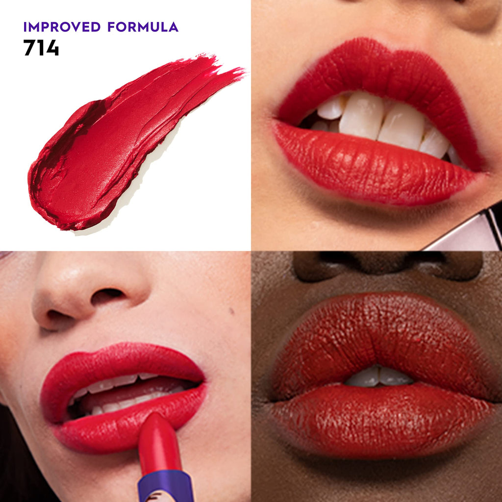 Urban Decay Vice Hydrating Lipstick 714 – Bright Blue Red, Matte Finish | Creamy, Vegan Lip Color